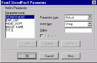  TStoredProc